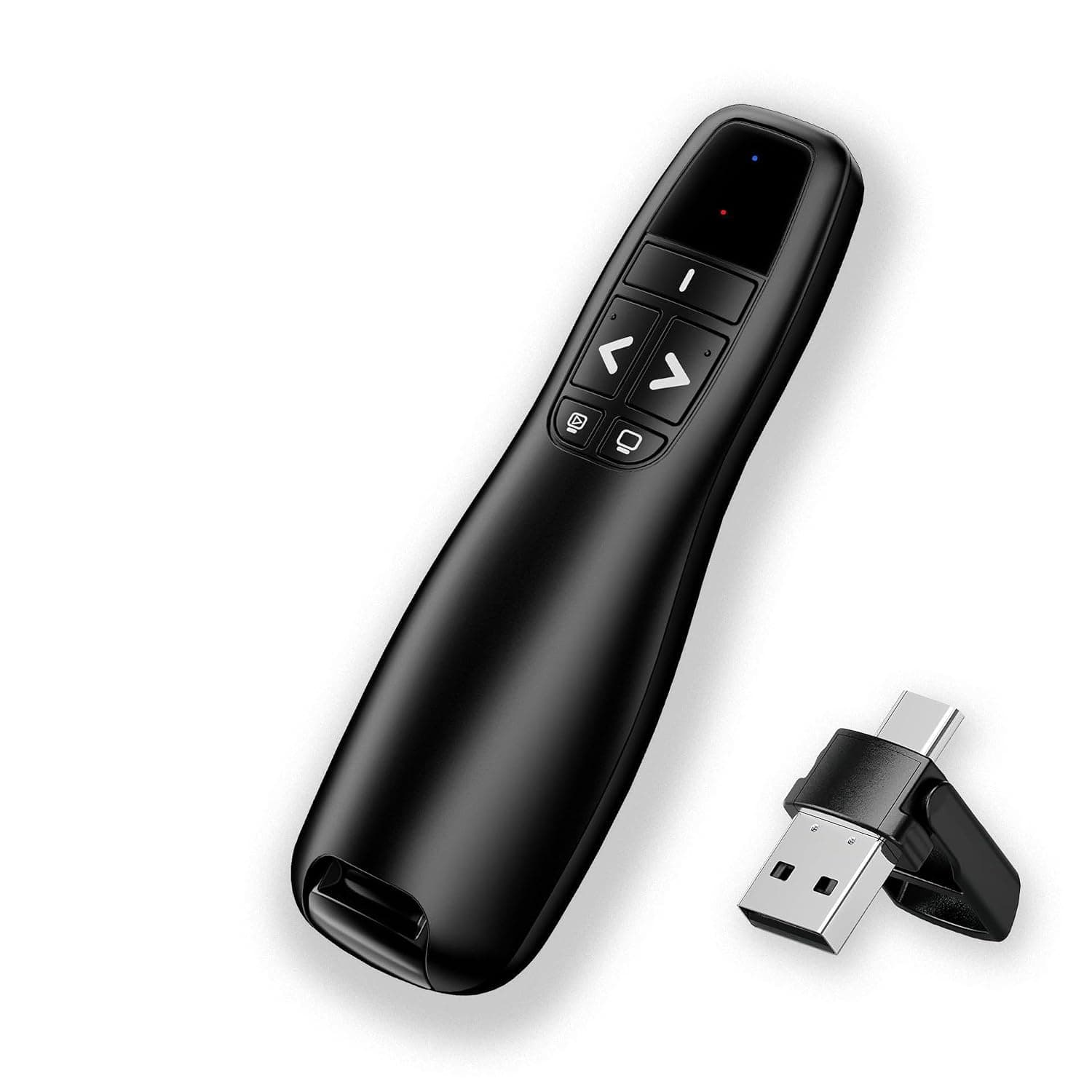 Presentation Clicker, Wireless Presenter Remote Clicker for PowerPoint Presentation Remote, PPT PowerPoint Clicker 2.4GHz USB Presentation Clicker for Computer, Laptop, Mac