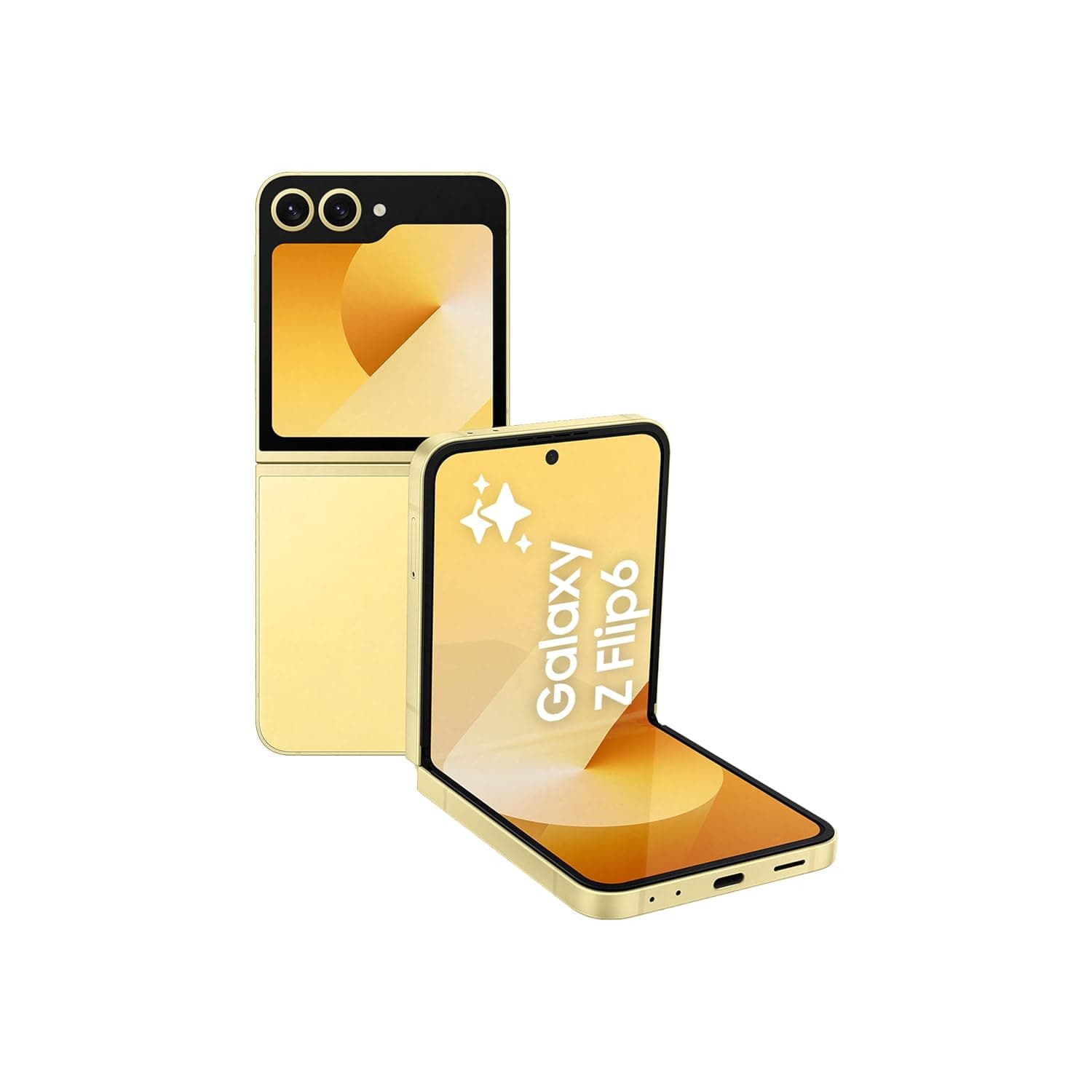 SAMSUNG Galaxy Z Flip6, 12GB RAM, 512GB Storage, Yellow, 50MP Camera, No Manufacturer Warranty (International Version)