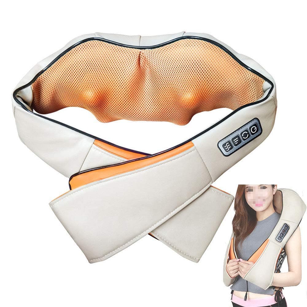 Neck and Shoulder Massager, Shoulder Massager with Heat, Massage Shawl, Back Pillow for Lower Back Pain Sore Muscle Relief, Relaxation Gifts LATT-LIV