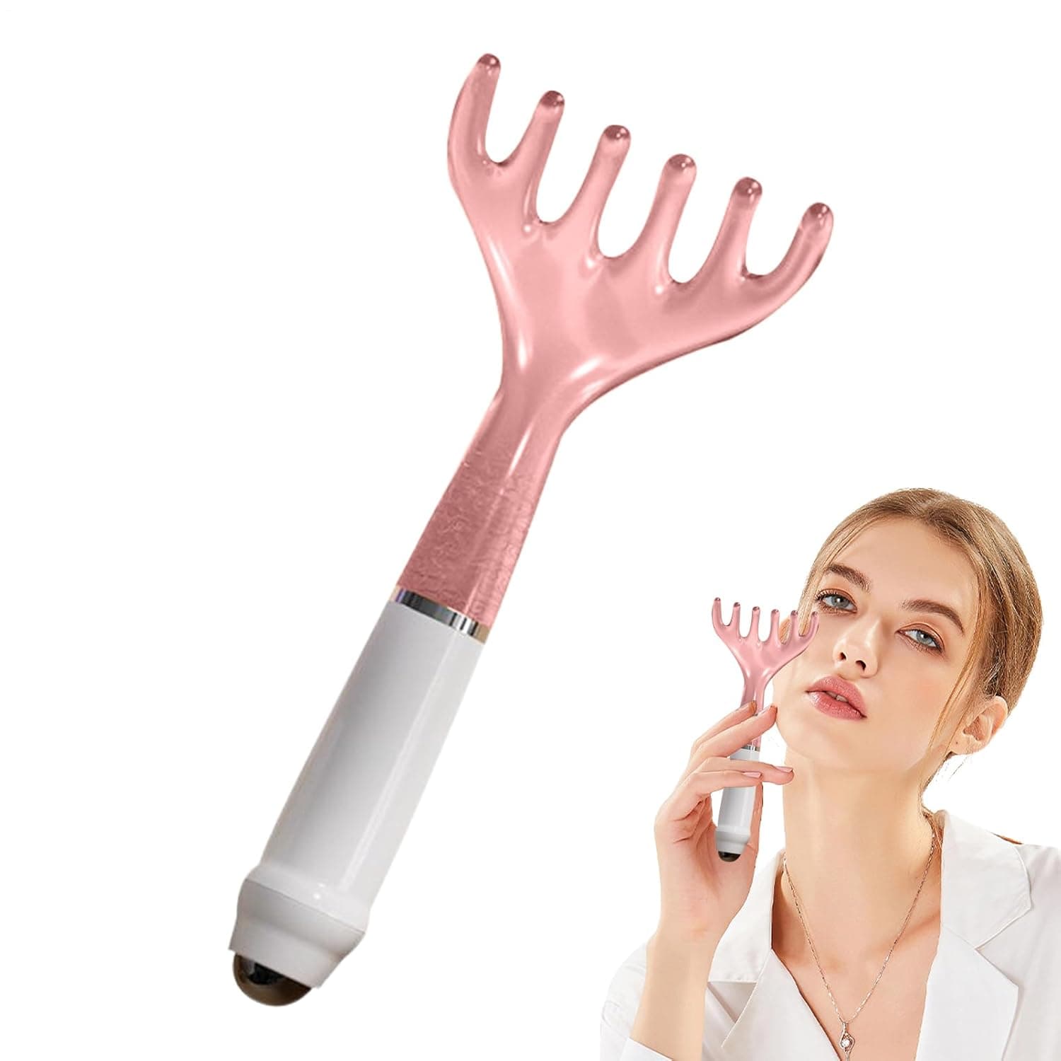 Scalp Massager Brush,Resin Six-Claw Massaging Aid - Head Scalp Massage Tool,for Men Women Teens Adults Senior Shower Spa Salon Home Traveling Bathroom Grooming Home