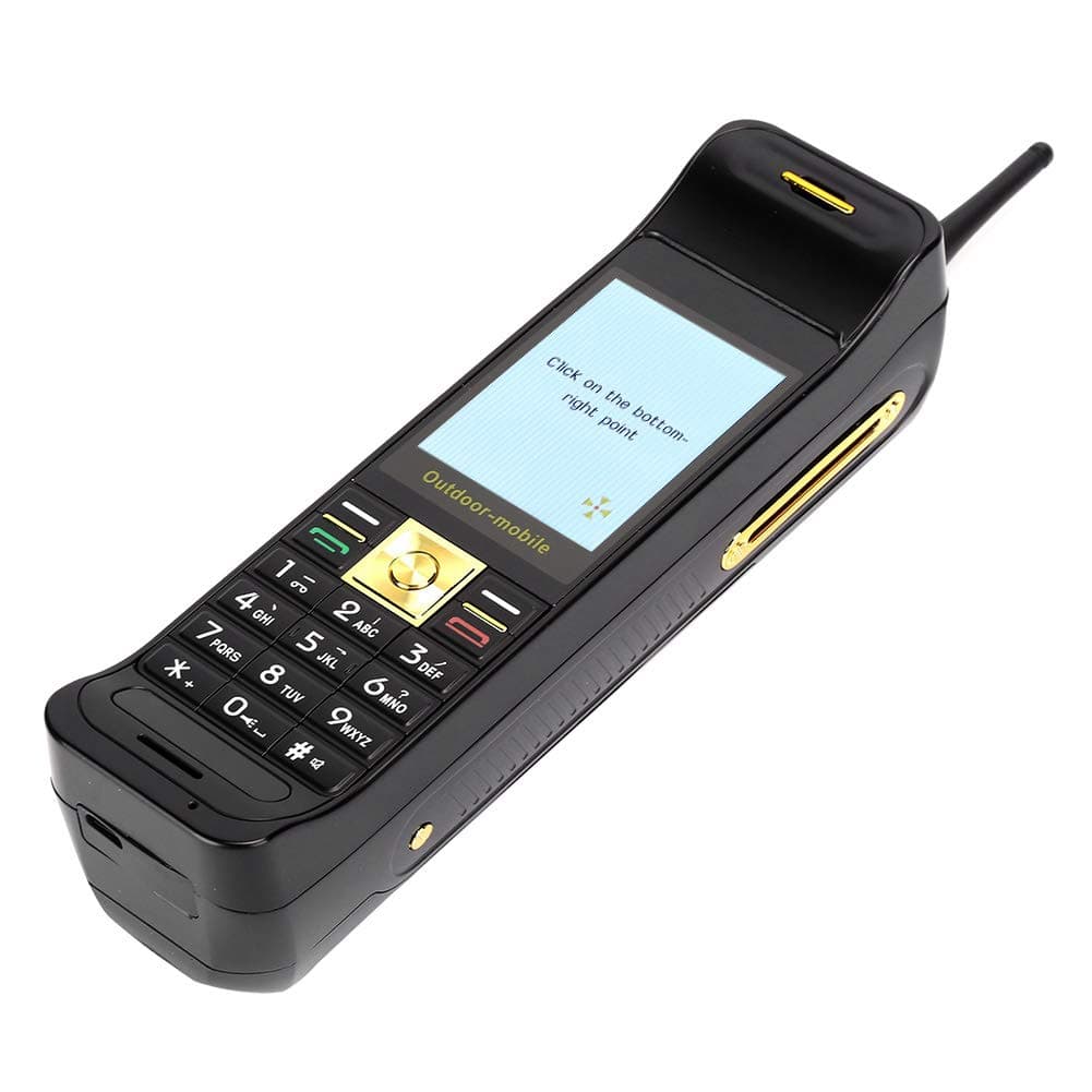 Vintage Retro Brick Cell Phone Mobile Phone, Dual SIM Card Dual Standby, 2G Bluetooth New Classic Mobile Phone, Super Long Standby(Black)