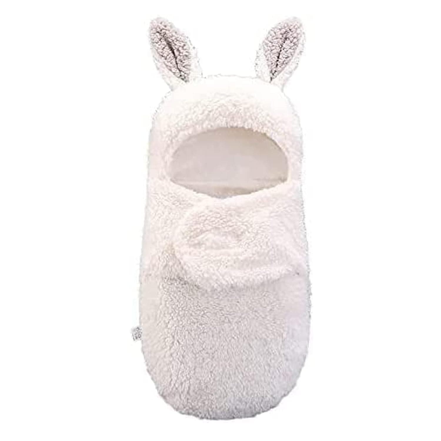 Xspring Newborn Swaddle Blanket, Adjustable Baby Swaddle Blanket, White Soft Plush Receiving Blanket, 3-6 Months Newborn Essentials Must Haves, Cute Baby Blankets for Girls and Boys (White)