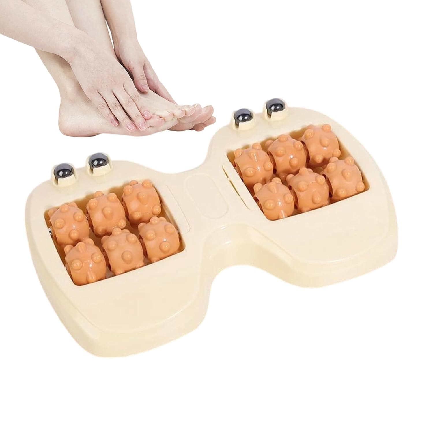 Foot Roller Massage Magnetic Beads Double Massage Portable Ergonomic Sole | Rolling Foot Massager Double Muscle Relaxation Ergonomic Portable Sole Massage Foot Care Relaxation for Home Travel Dail