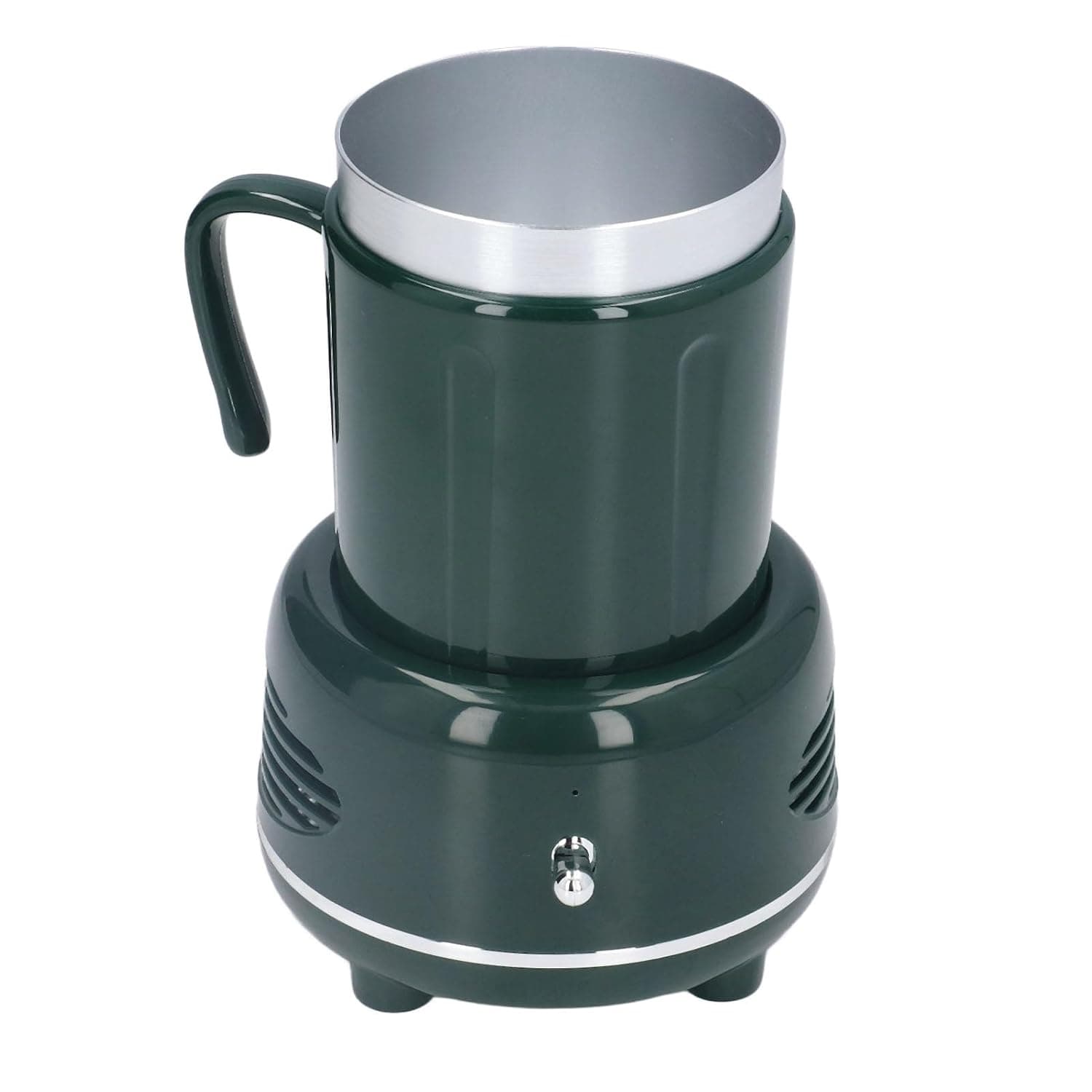 GOWENIC Desktop Drink Warmer Cooler | Fast Heating And Cooling Aluminum Coaster For Coffee Beer Wine Cans (Green)