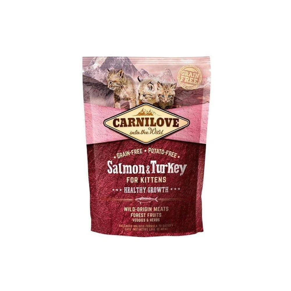 Carnilove Salmon and Turkey Dry Food For Kitten Healthy Growth, 400 g