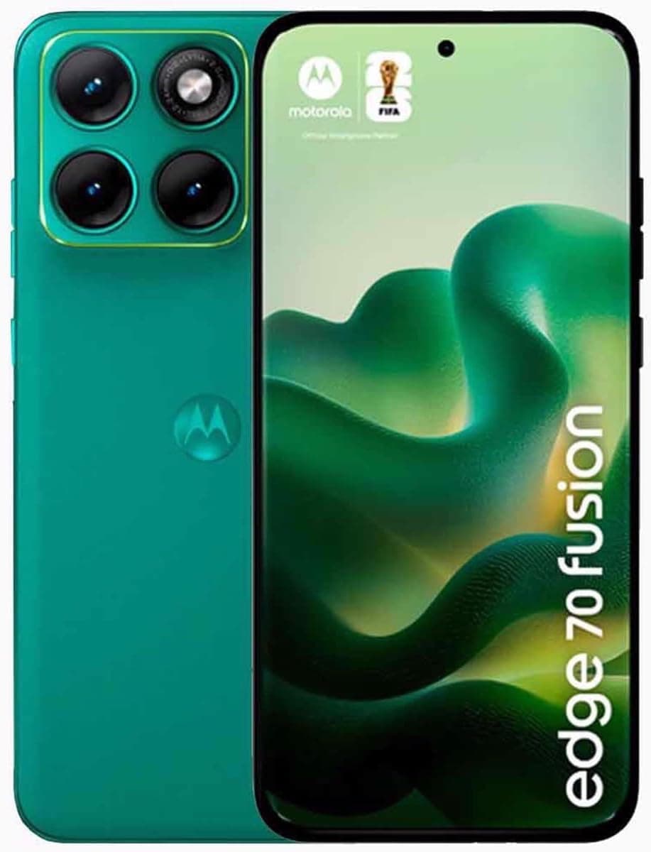 Motorola Edge 70 Fusion Dual-SIM 256GB ROM + 8GB RAM (GSM Only | No CDMA) Factory Unlocked 5G Smartphone (Pantone Green) - International Version