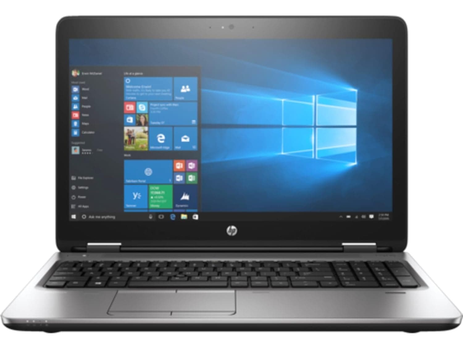 HP ProBook 650 G3 Laptop | 15.6" 1366x768 HD | Core i5-7200U - 256GB SSD Hard Drive - 8GB RAM | 2 cores @ 3.1 GHz Win 11 Pro Silver (Renewed)
