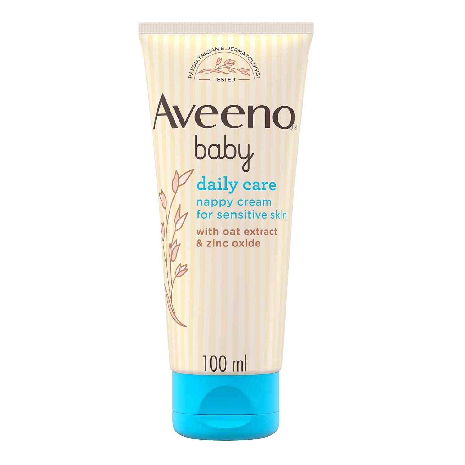 AVEENO Baby, Barrier Cream, Daily Care, 100ml | Soothes Delicate Skin, a Preventative Nappy Rash Lotion with Long-Lasting Protection, Suitable for Skin Prone to Baby Eczema