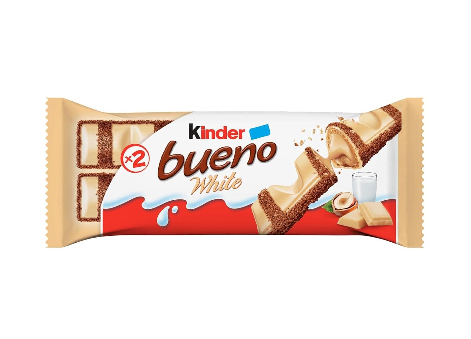 Kinder Bueno Milk Choco White, 39g - Pack of 1