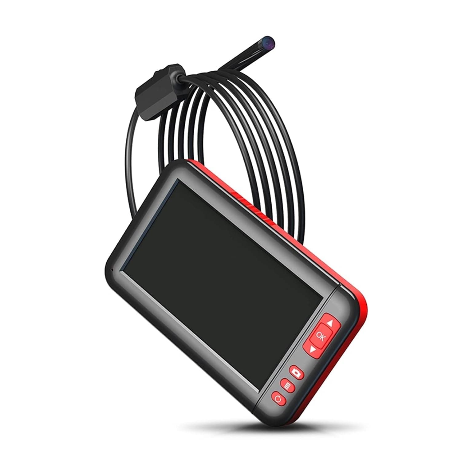 المنظار اللاسلكي F200 فحص كاميرا المنظار الصناعي Borescope 8MM عدسة 8 LEDs HD1080P 4.3 بوصة شاشة عرض مراقب IP67 مرايا الفحص المقاومة للماء أدوات القياس