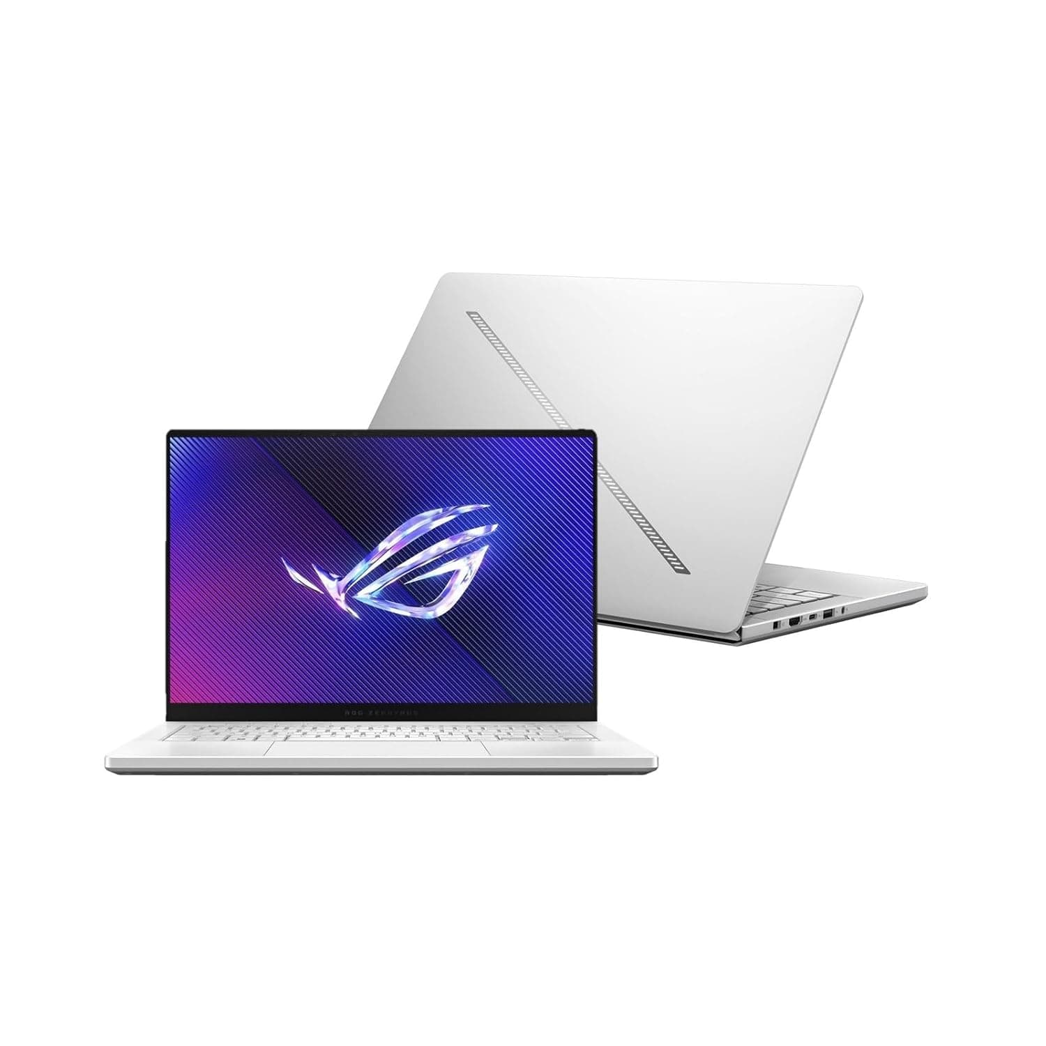 EXCaliberPC [2024] ASUS ROG Zephyrus G14 GA403UV-G14.R94060 (AMD Ryzen 9 8945HS, 16GB RAM, 1TB NVMe SSD, NVIDIA GeForce RTX 4060, 14" 120Hz OLED, Windows 11) Gaming Laptop - Platinum White
