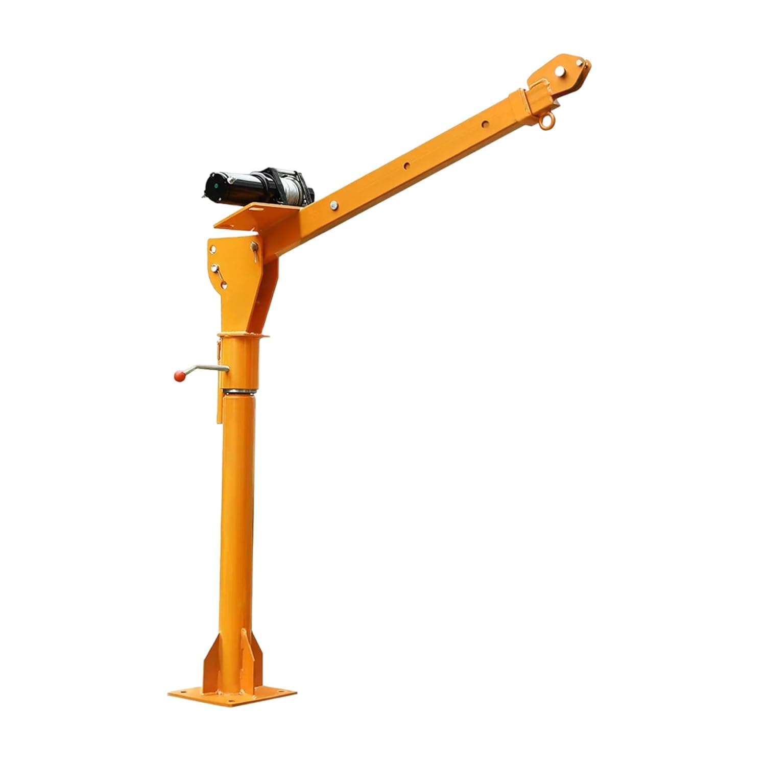 Lawazim Truck-Mounted Crane -0.5Ton- Electric Foldable Crane with Wired Remote Control, Heavy-Duty Hook, and Mounting Holes - Compact Vehicle-Mounted Hoist for Construction Warehouse Automotive Repair