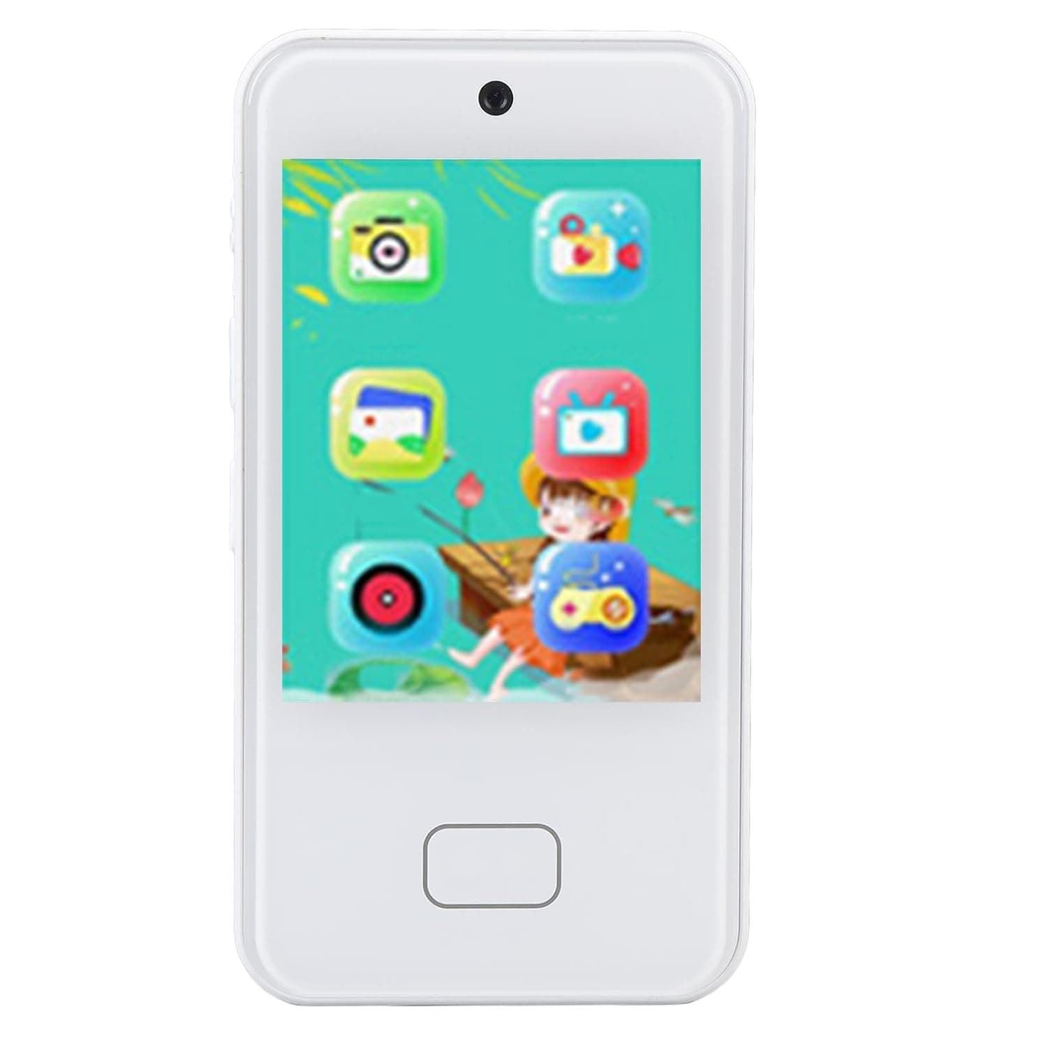 Mini 48MP HD Camera Small Phone, 2.8 Inch IPS Touch Display, Mobile Phon, Built in 32G Memory Card for Students, Cellphone for Landscape Photography with 600mAh Battery (White)