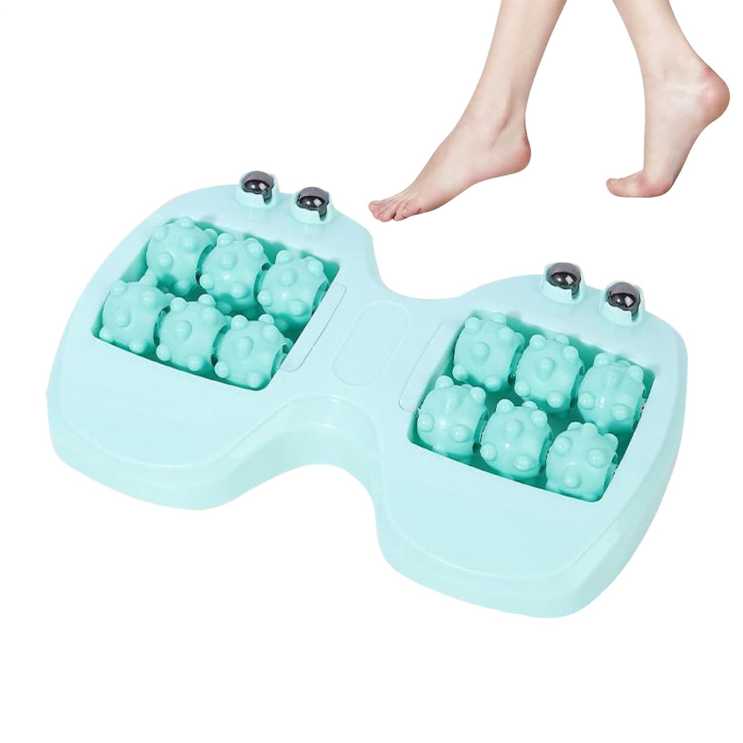 Foot Roller Massage Double Ergonomic Magnetic Beads Massage Tool | Foot Massager Tool Double Muscle Relaxation Ergonomic Portable Sole Massage Foot Care Relaxation for Home Travel Daily Work