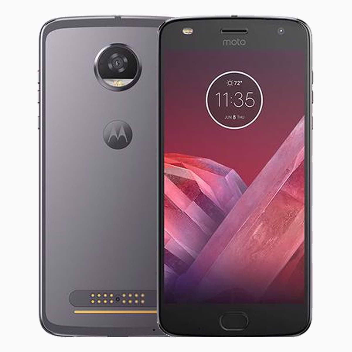 Motorola Moto Z2 Play Single-Sim 64GB ROM + 4GB RAM (GSM Only | No CDMA) Factory Unlocked 4G/LTE Smartphone (Lunar Gray) - International Version