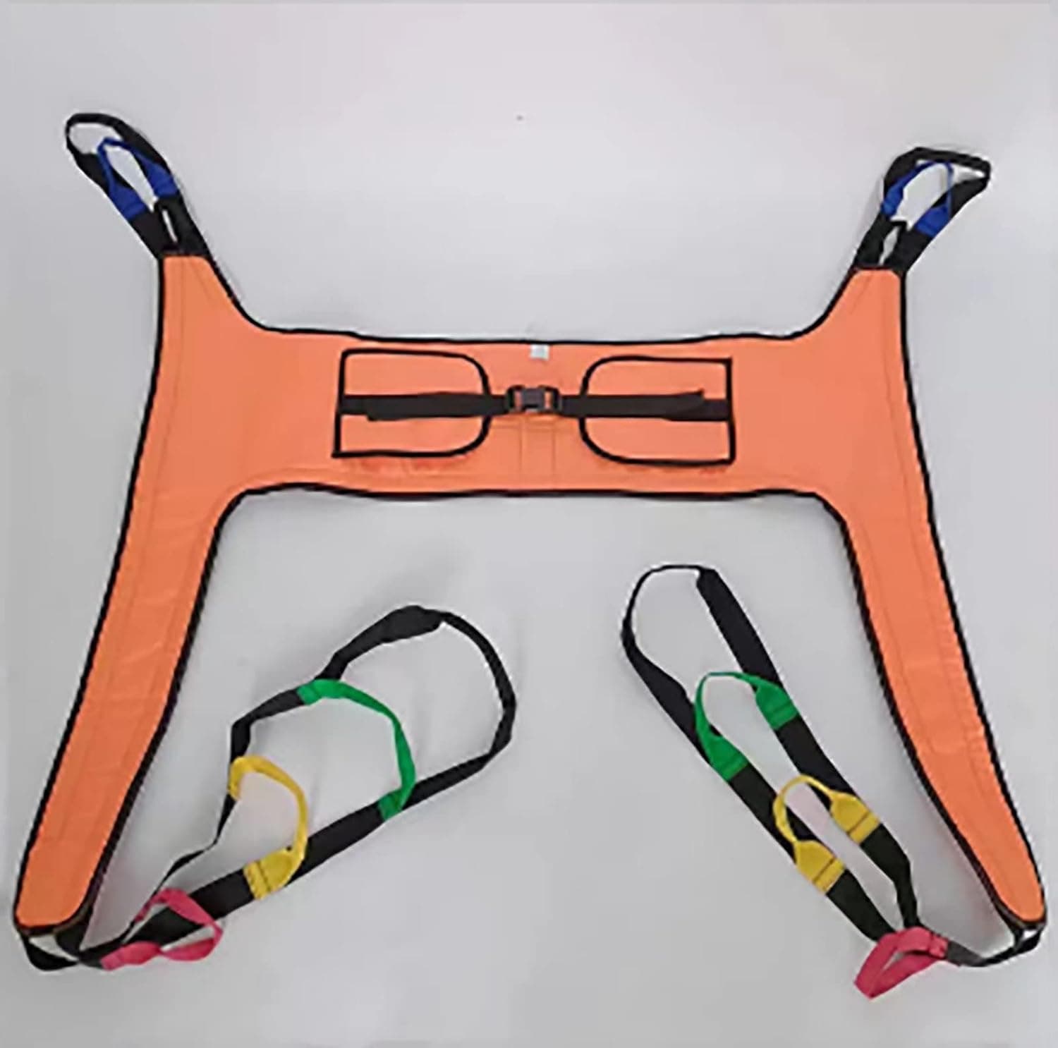 Universal Hoist Sling, Patient Aid Toileting Sling Lifter Lift Equipment, Medical Transfer Belt with Four Point Support Full Body Sling (Color : B)