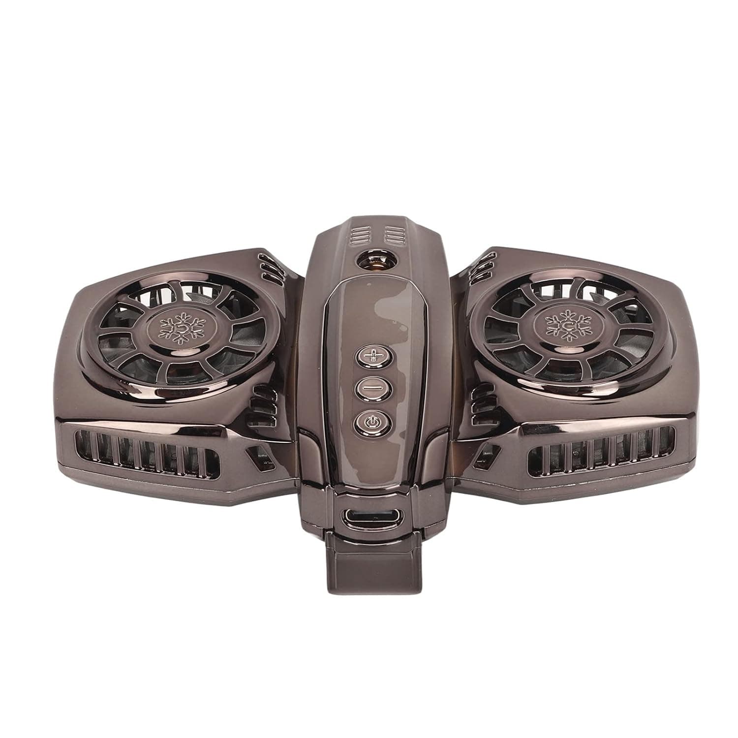Phone Cooler, Dual Core Semiconductor Cooling Phone Cooling Fan, Cell Cooler with Adjustable Bracket for Charging While Using for 66mm to 90mm Wide Mobile Phones Gaming