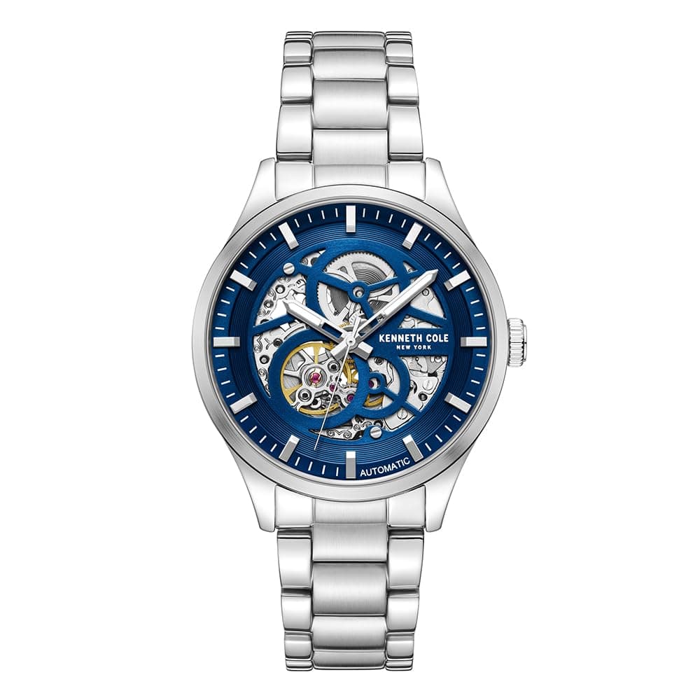 Kenneth Cole New York Men's Watch - Luxury, Stainless Steel, Automatic Self-Winding, Water-Resistant, Single Layer- Dial Type, Sleek Design Analog Watch for Men