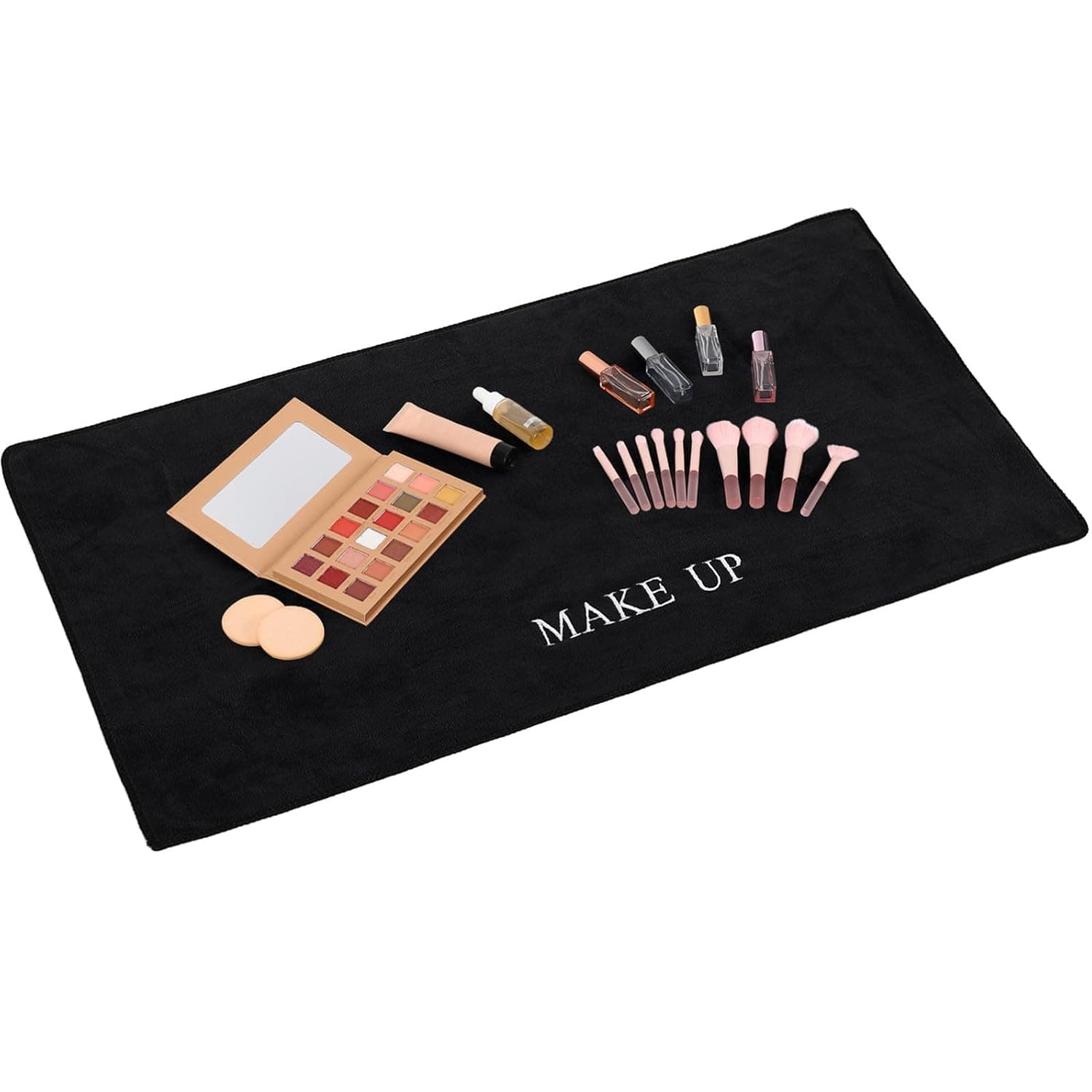 Baluue Soft Vanity Pad Multi-functional Makeup Desk Mat For Home And Office Clean Countertop Protector For Dressing Table And Workbench