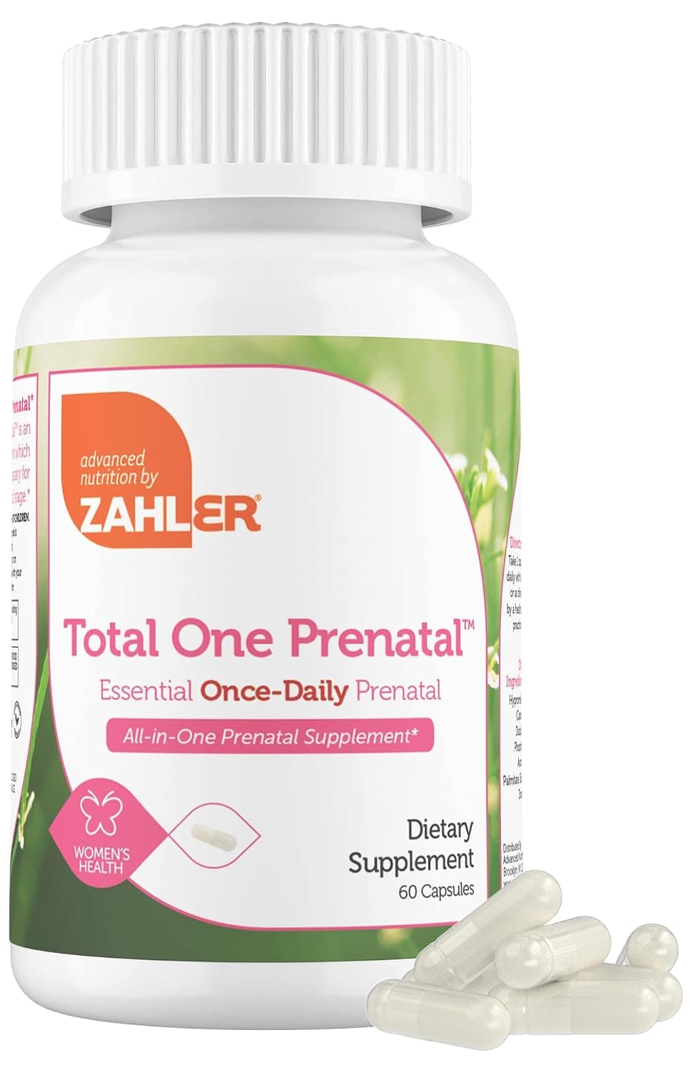 Zahler Total One Prenatal, Essential Once-Daily Tabs, 60 Capsules