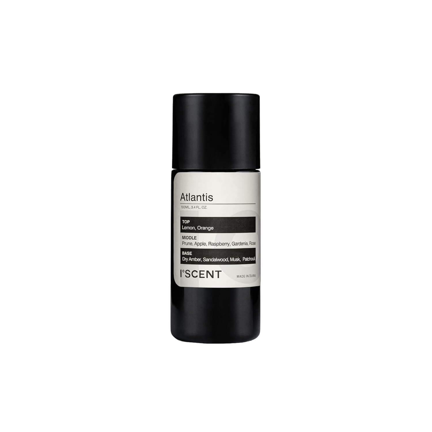 ISCENT | Atlantis Oil Refill for Ensō Diffuser – 100ml Bright, Fruity-Florals Scent with Lemon, Orange, Prune, Apple, Raspberry, Gardenia, Rose, Dry Amber, Sandalwood, Musk & Patchouli | Refresh Your