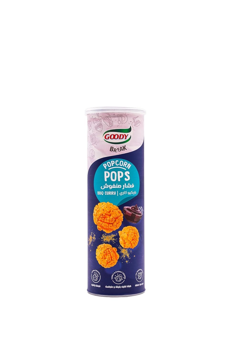 GOODY POPCORN POPS BBQ CURRY 70G