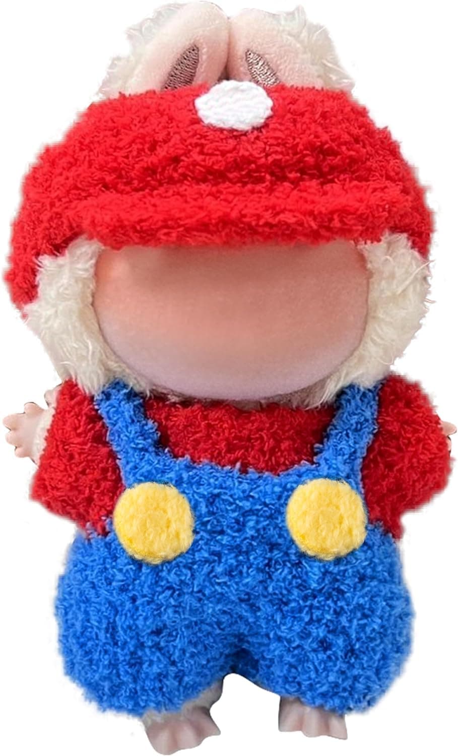Red Blue Clothes Set Fit for Labubu 1/2/3 Generation Dolls, Fashion Doll Clothes Outfit Set Cute Theme Designer Toys Dress Accessories for Collector Fans Display Case (Doll Not Included)
