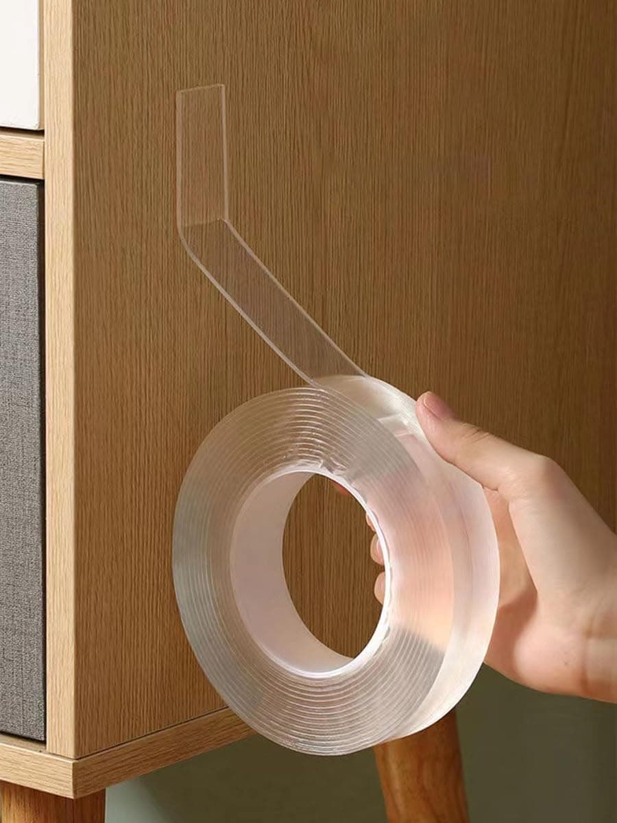 2Pcs Double Nano Double Sided Tape, Heavy Duty Mounting Tape with Strong Adhesion & Residue-Free, Multi-Purpose Adhesive for Home Decor, Office Organization & DIY Crafts