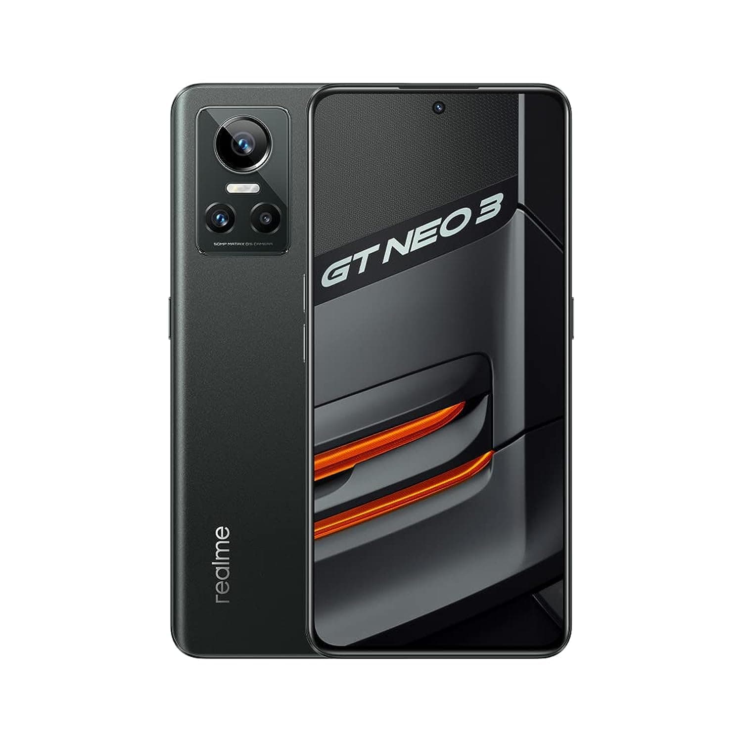 Realme GT Neo 3 150W Dual-SIM 256GB ROM + 12GB RAM (GSM Only | No CDMA) Factory Unlocked 5G Smartphone (Asphalt Black) - International Version