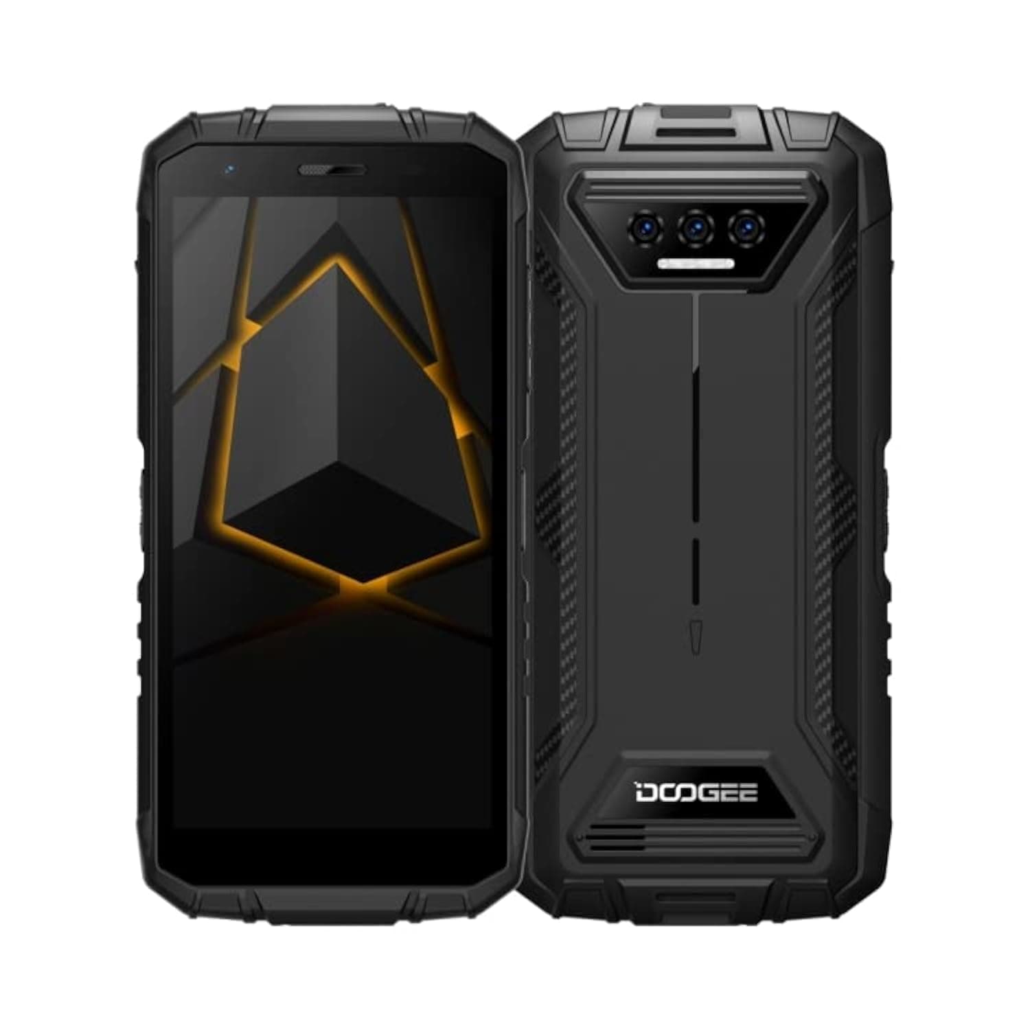 New Launch (2023) DOO.GEE S41 Pro Rugged Phone, 4GB+32GB, Waterproof Dustproof Shockproof, Triple AI Back Cameras, 6300mAh Battery, 5.5 inches Android 12.0, 4G, NFC (Black)