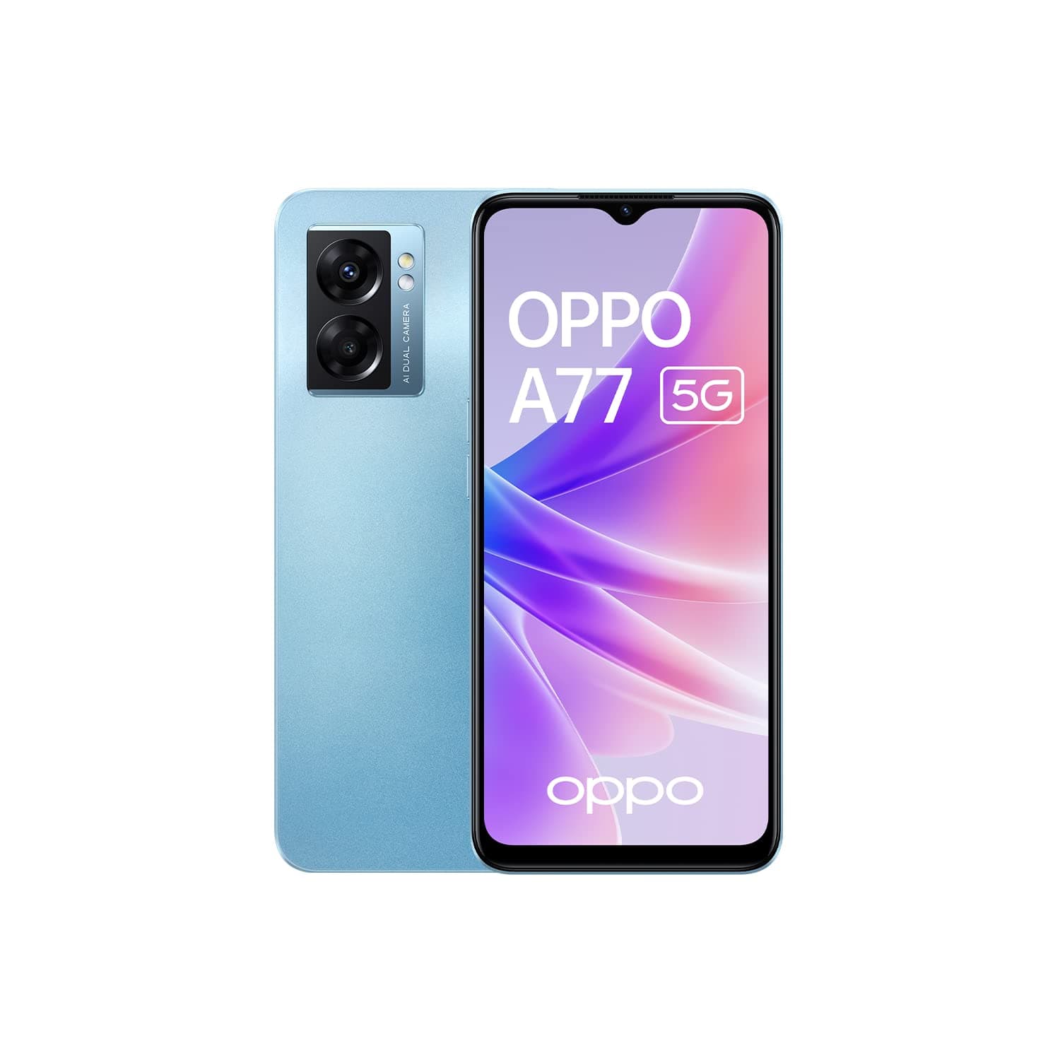 Oppo A77 Dual-SIM 64GB ROM + 4GB RAM (Only GSM | No CDMA) Factory Unlocked 5G Smartphone (Ocean Blue) - International Version