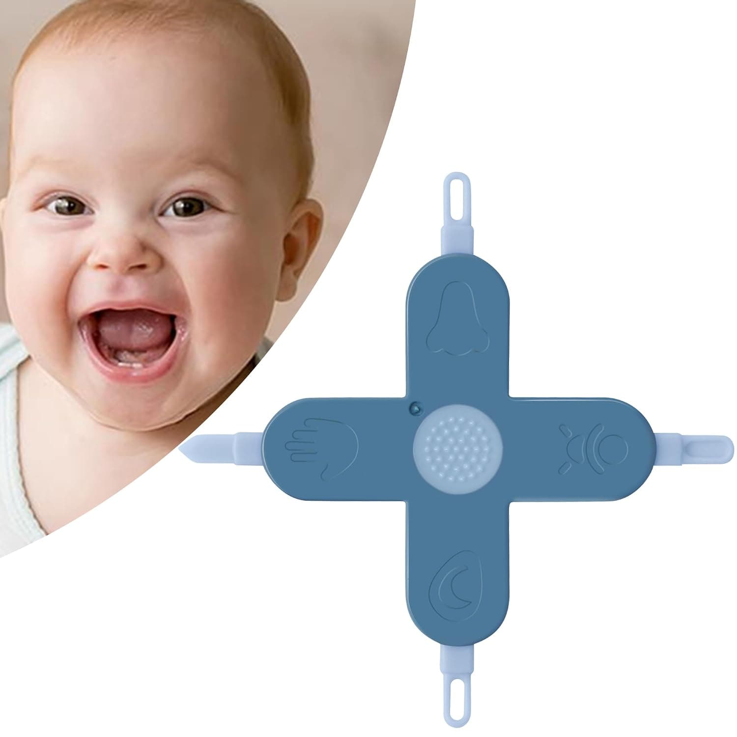 Baby 4-in-1 Nose, Nail & Ear Cleaner Tool with Ear Wax Remover | Safe Baby Care Tool with Gentle Ear Cleaning, Nose Care & Nail Trimming Functions