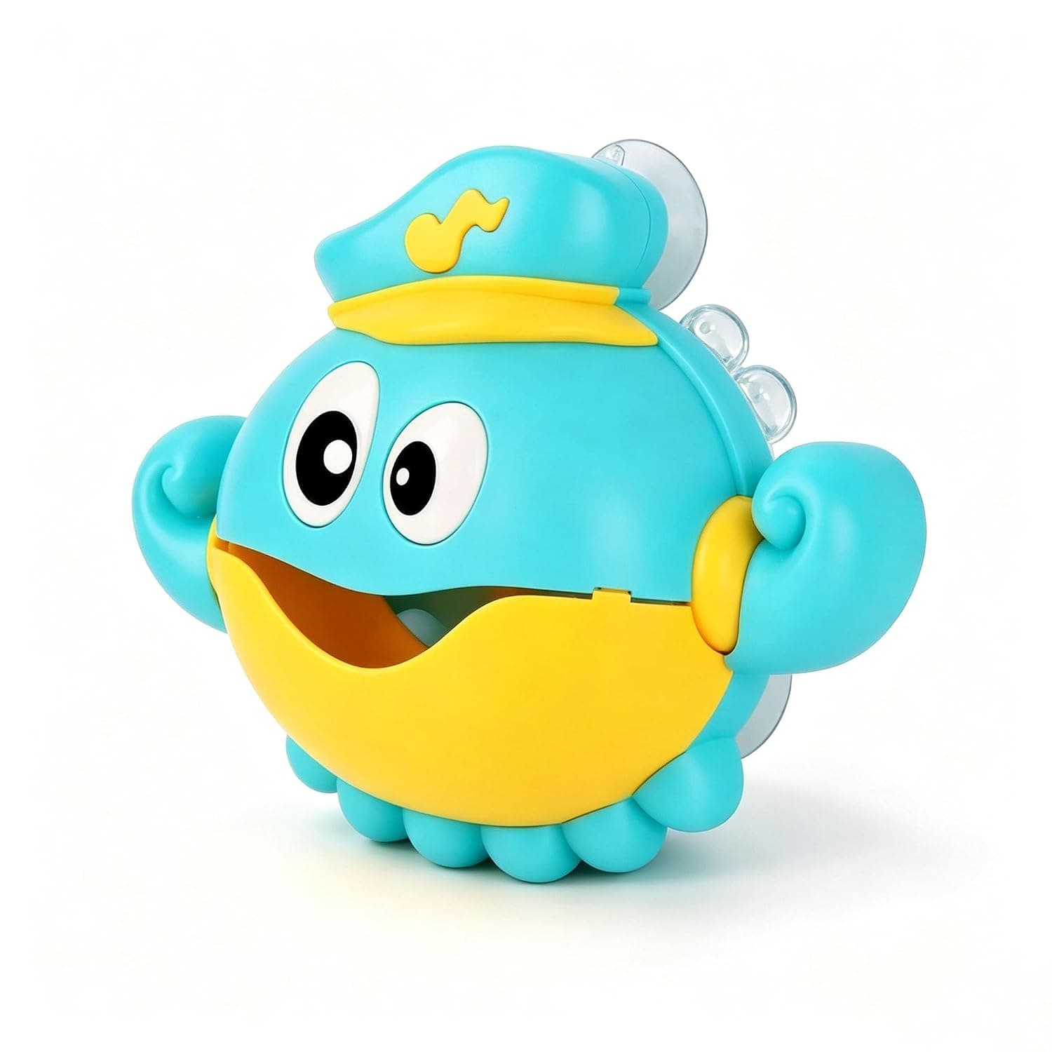 Joyzzz Baby Bath Toys With Bubble Machine, Octopus Bath Bubble Blower, 250ml Container, Suction Cup, 3 Modes Music, One-Button Control, Safe IP6 Waterproof, Toddler Kids Fun Tub Time Gift
