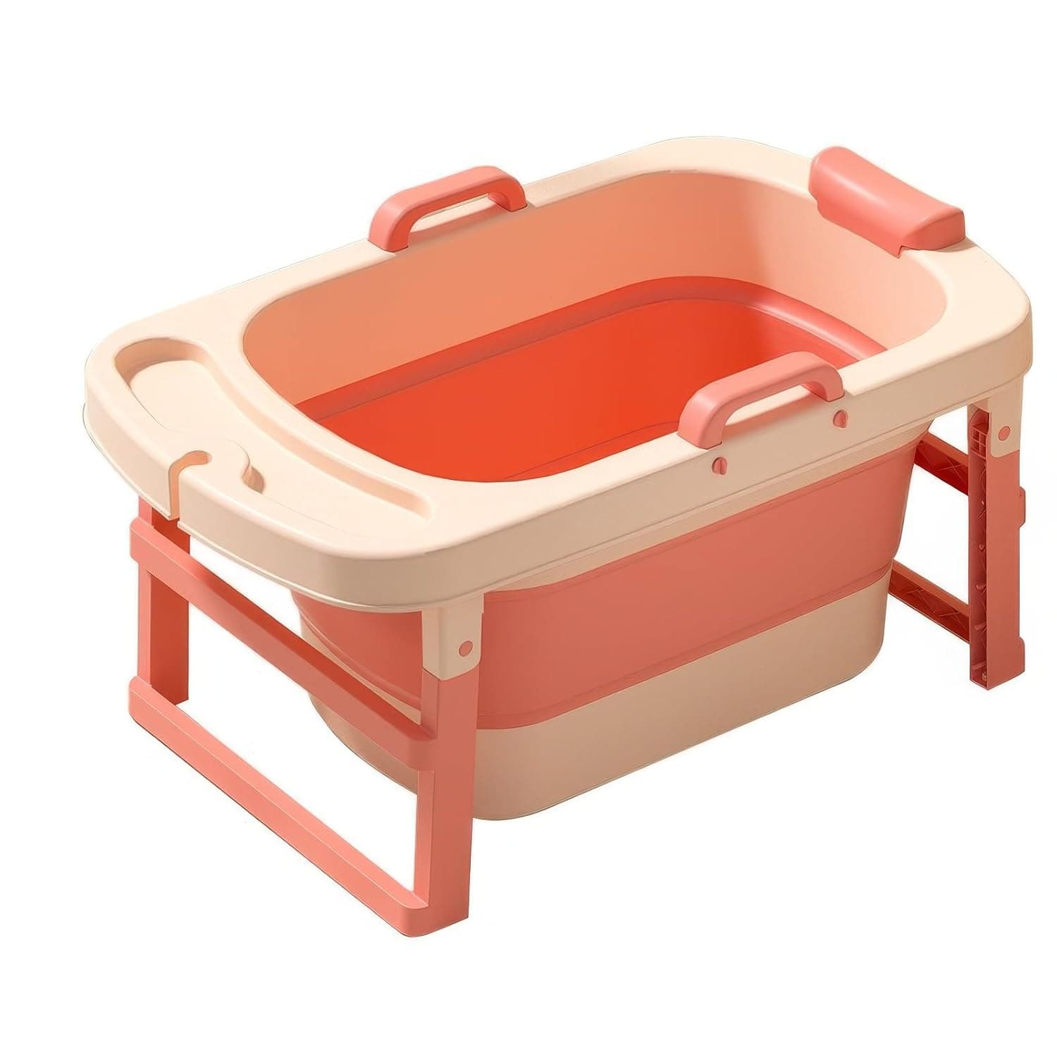 Baby foldable bathtub size 90 * 55 * 42.5 cm Pink color