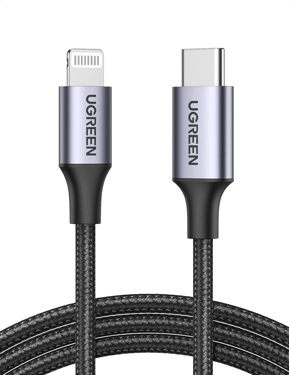 UGREEN Lightning Cable 2M [MFi Certified] 2.4A, iPhone Charger Cable USB C to Lightning Cord Power Delivery PD 20W, Compatible for iPhone 14/14 Pro/Plus/Pro Max, 6-13 All Series, iPad