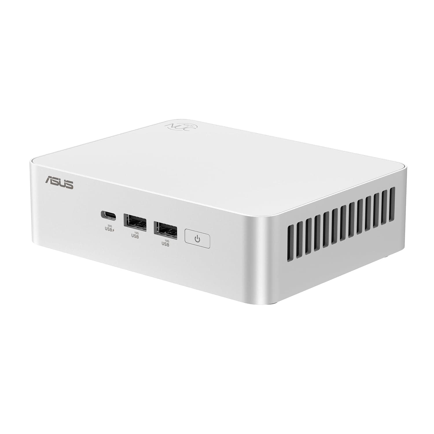ASUS NUC 15 Pro Plus Kit RNUC15CRSU900002 (Intel Core i9 Ultra Processor, Arc Graphics, WiFi 7, Bluetooth 5.4, No Operating System, with EU Power Supply, White)