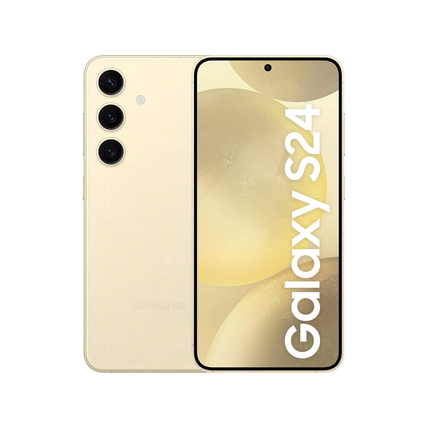 سامسونج جوال جالكسي اس 24، ذاكرة تخزين 128GB، لون أصفر كهرماني وذاكرة RAM 8GB، جوال ذكي بنظام اندرويد، كاميرا 50MP، عمر بطارية طويل (إصدار المملكة العربية السعودية)