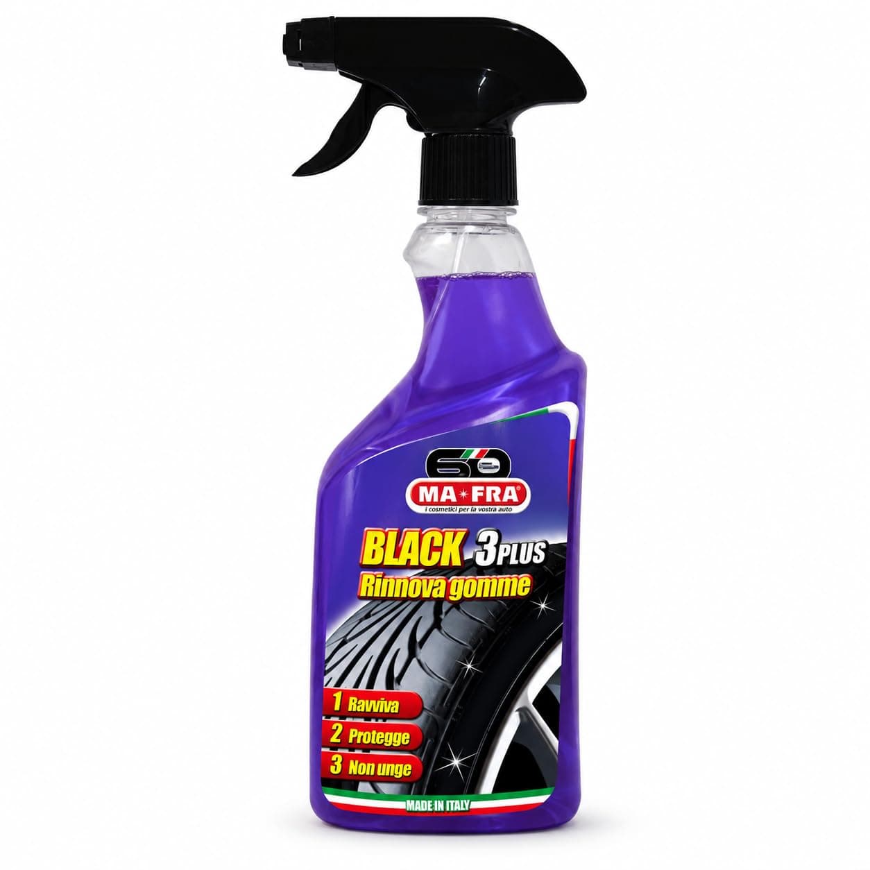 Mafra Black 3 Plus Tyre Polisher For Car Care,500 Ml