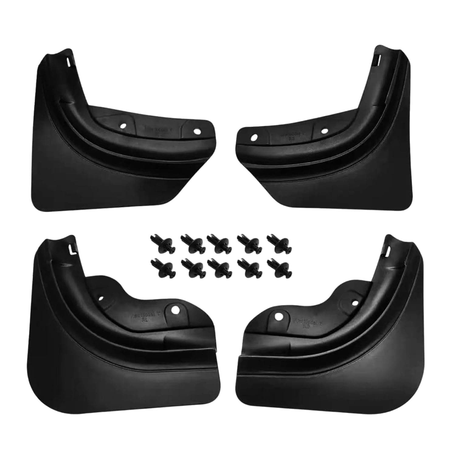 Evergrowtrade Upgraded Mudflaps For 2025-2026 Tesla Model Y Juniper قطع تسلا موديل واي الجديدة Splash Guards Fenders No Drilling No Tape Mudflaps All Weather Protector Exterior Accessories (Set of 4)