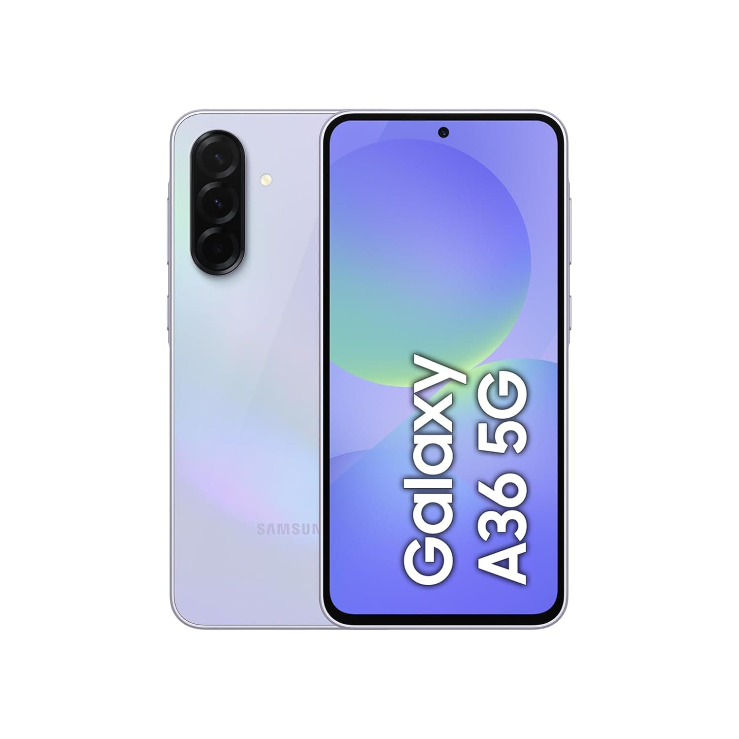 جوال سامسونج جالكسي A36 شبكة الجيل الخامس 5G،128GB وذاكرة رام 8 GB بنظام اندرويد، 6 تحديثات لنظام التشغيل، بشاشة كبيرة ومعالج ثماني النواة، بنفسجي (Awesome Lavender) (إصدار المملكة العربية السعودية)