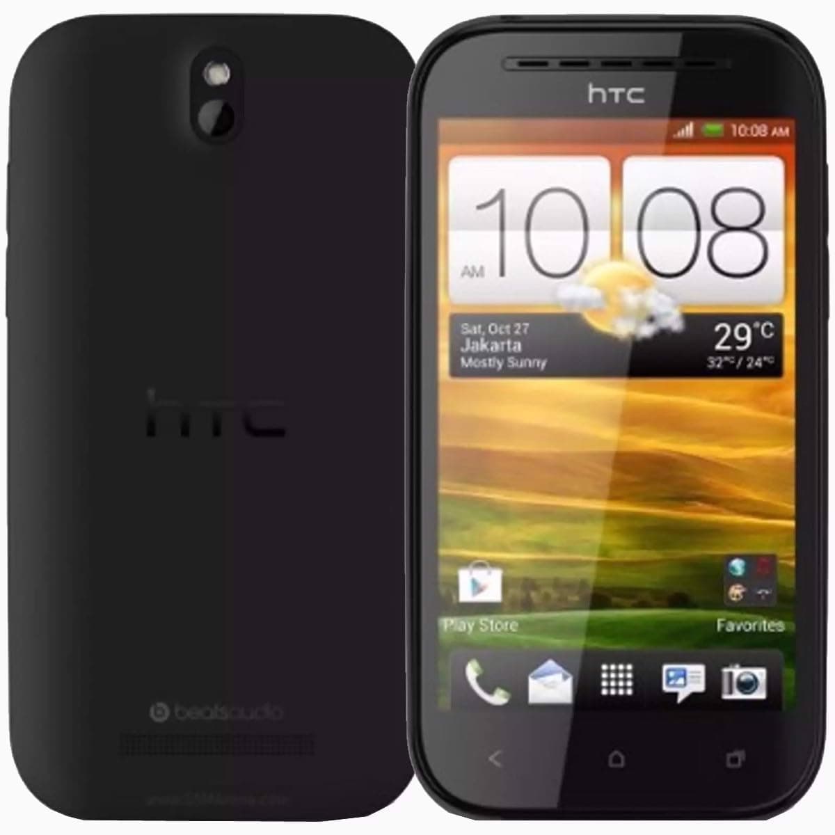 HTC One SV Single-Sim 8GB ROM + 1GB RAM (GSM Only | No CDMA) Factory Unlocked 4G/LTE Smartphone (Black) - International Version