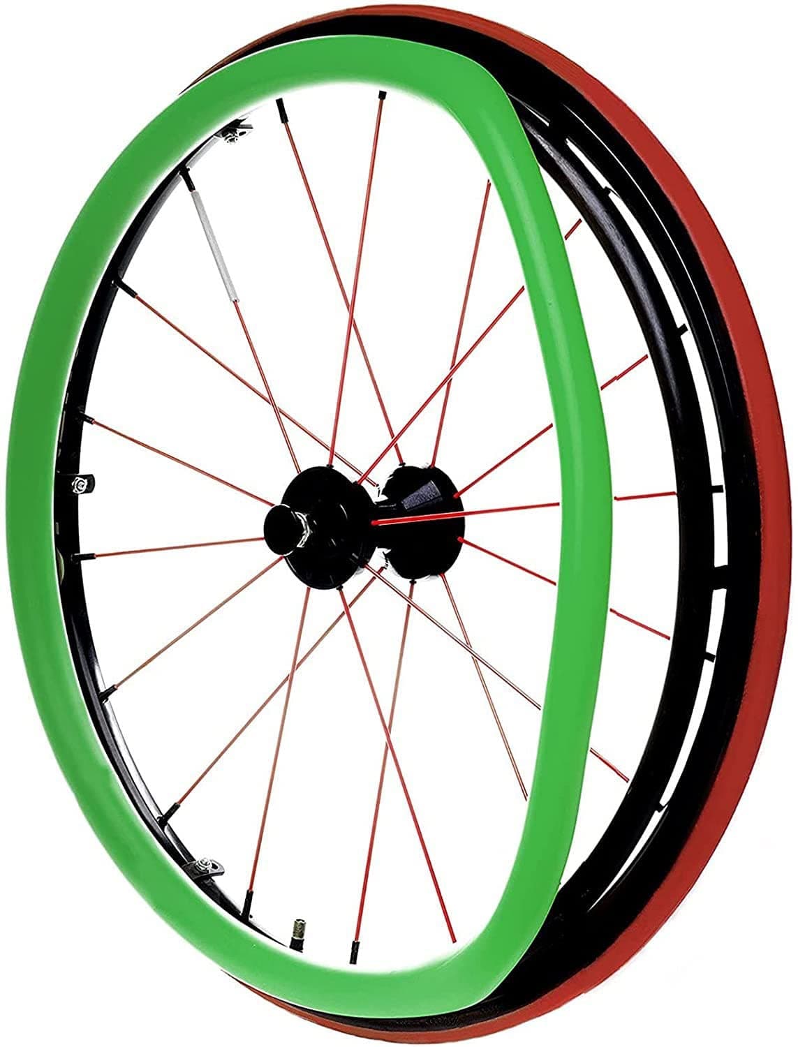 Wheelchair Push Rim Covers, 24-Inch Rear Wheel Sports Wheelchair Cover, Non-Slip Wear-Resistant Hand Push Cover，wheelchair big wheel。 (Color : F)