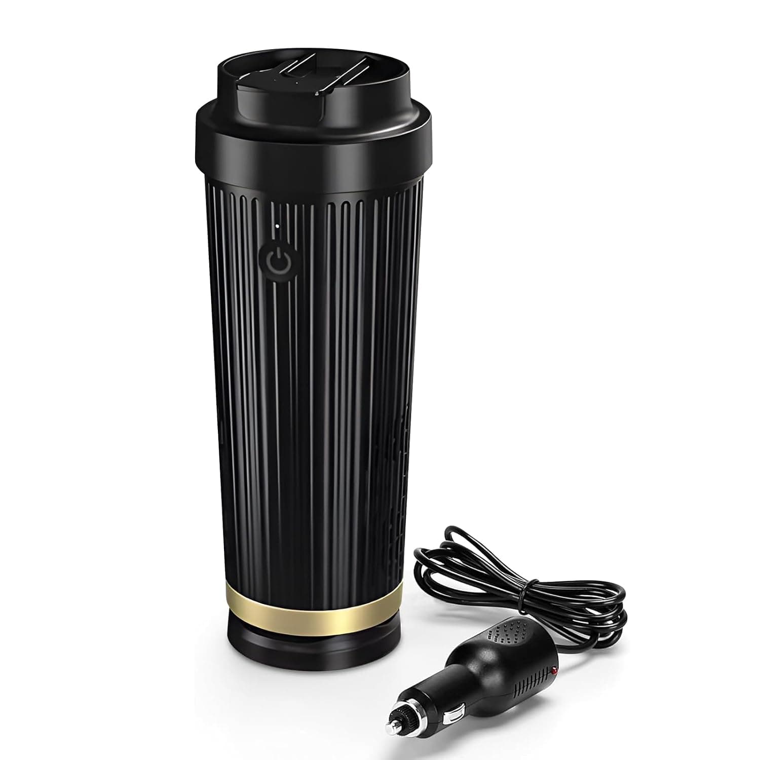 12oz Portable Smart Car Cup, Self Heating or Cooling Coffee Mug | Food-Grade Materials for Direct Drink, Auto Shut-Off, One Button Control, As A Cup Holder for Home, Offiice, Travel