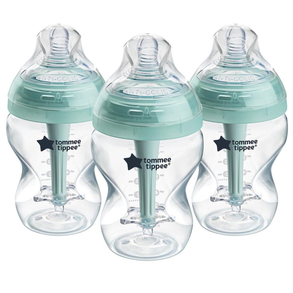 Tommee tippee AAC 3X 260ML BOTTLE AL AR | Pack of 3, Slow Flow Breast-Like Teat, Self-Sterilising, Natural Latch Design, BPA Free
