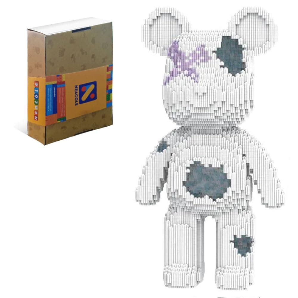 Bear Building Blocks (7220 PIECES) 43/46CM Bear Construction Bricks, Micro 3D Animal Building Blocks for Adults and Kids, Home and Office Decoration
