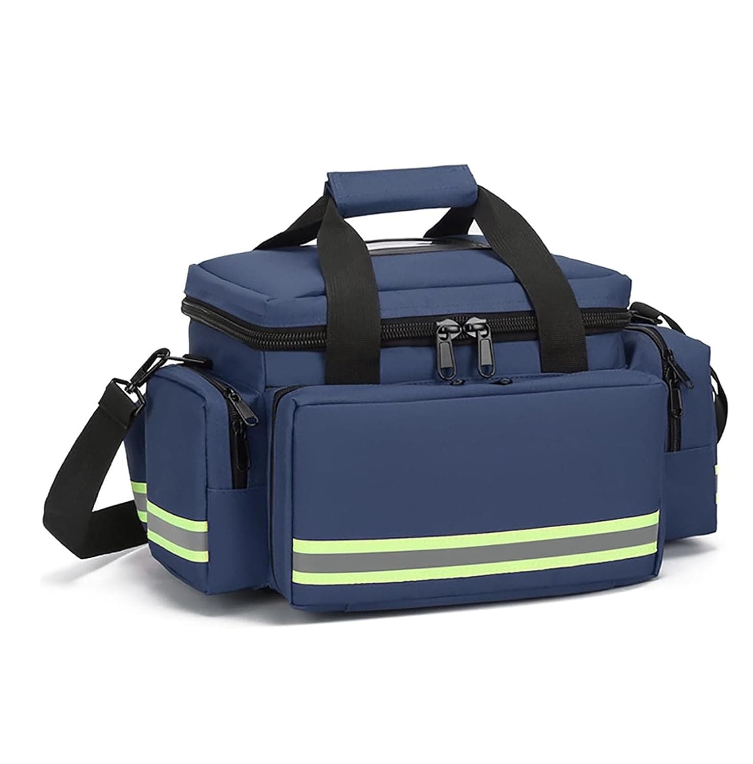 Emergency Trauma Bag with Inner Dividers and Anti-Slip Bottom for Professional Medical Supplies and Home Health Use(Blue)