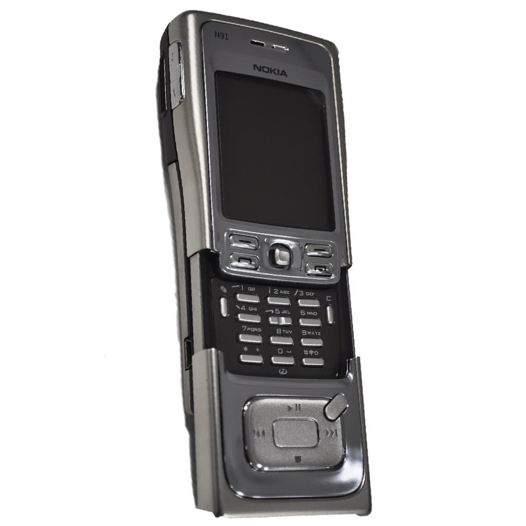 Nokia N91 Single-Sim 4GB ROM + 64MB RAM (GSM Only | No CDMA) Factory Unlocked 3G Cellphone (Silver) - International Version