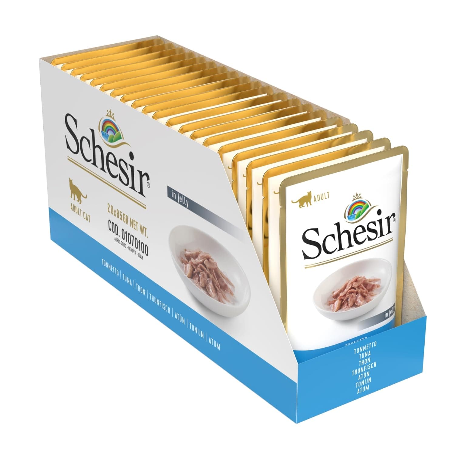 Schesir Tuna with Jelly Adult Cat Wet Food 20 x 85 g