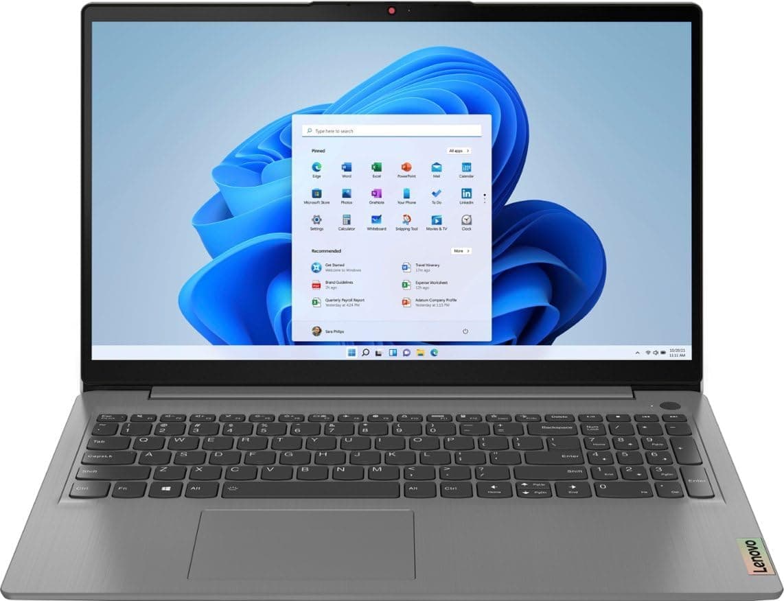 Lenovo - Ideapad 3i 15.6" - 15.6" Full HD (1920 x 1080) Touchscreen - Intel Core i3-1115G4 Dual-Core, 8GB DDR4 RAM - 256GB SSD - Intel UHD Graphics - Windows 11 - Arctic Grey -