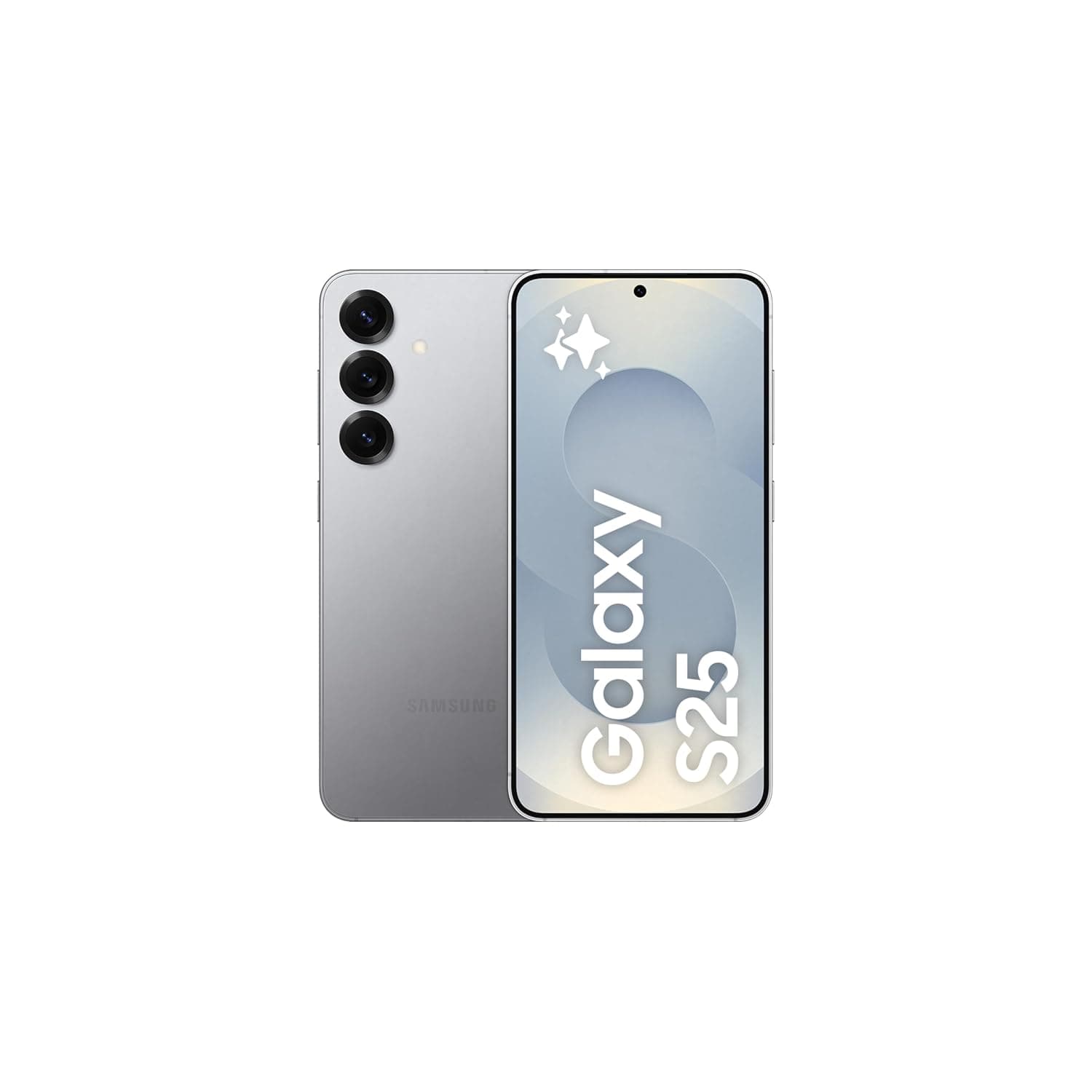 Samsung Galaxy S25 AI Phone, 128GB Storage, 12GB RAM, Silver Shadow, Android Smartphone, 50MP Camera, Long Battery Life (KSA Version)